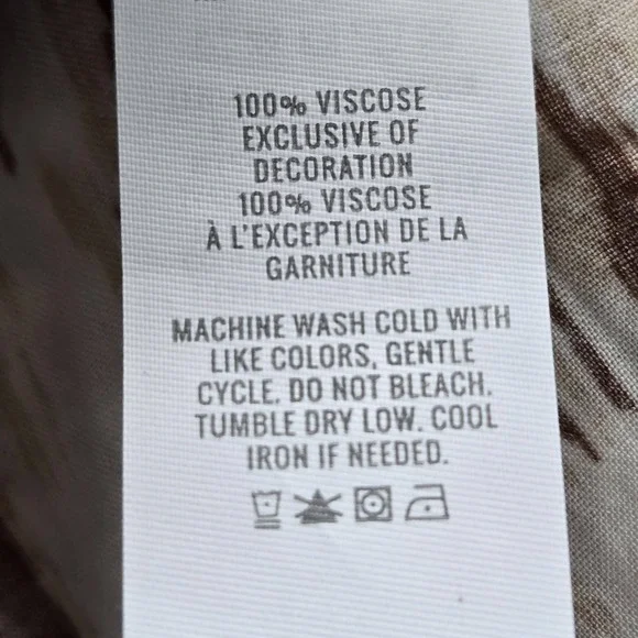 Aerie Women Dress L Brown Geometric Slit Maxi Bohemian Embroidered - Picture 5 of 10